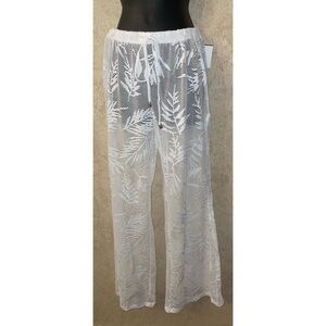 Waves To Coast Palm Mesh Cover Up Swim Pants